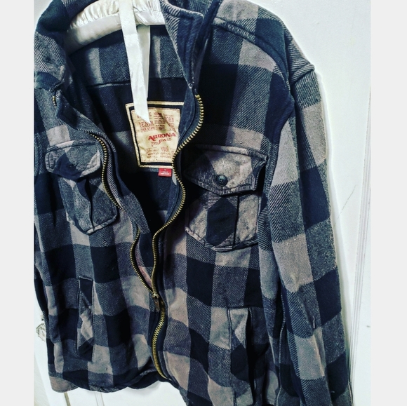 Arizona Jean Co Plaid Men's Jacket - Picture 2 of 5